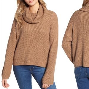 BP Chunky Thermal Cowl Neck Sweater